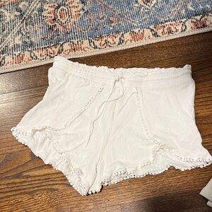 Women's Aeropostale White Cream Shorts